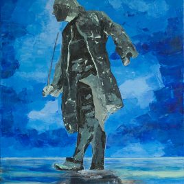 Giuseppe Tartini, a statue in Piran